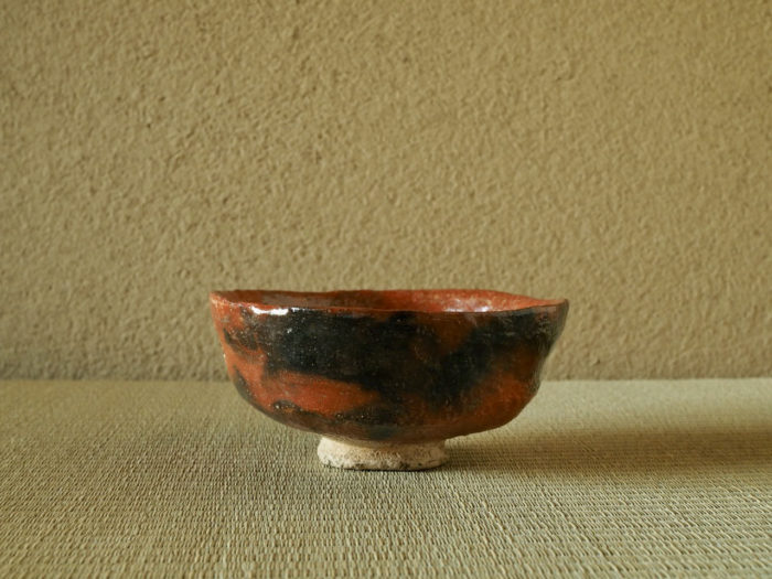 仁阿弥道八 赤楽茶碗 | 京都寺町の骨董品店 古美術いもと