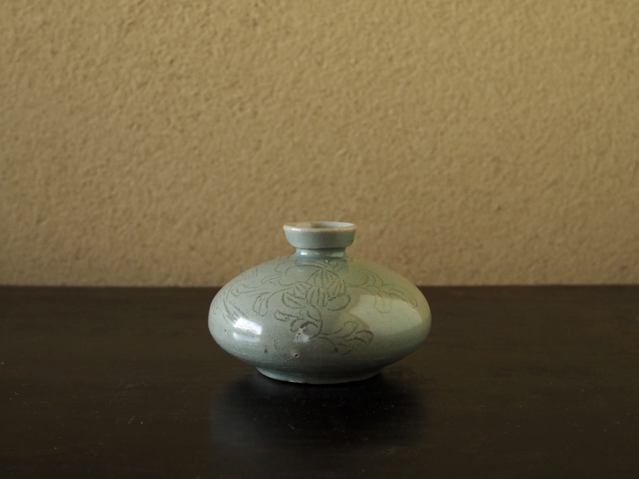 世界一？名品　高麗　高麗青磁辰砂彩油壺　化粧　美術館級　希少　骨董 高麗青磁油壺 | 古美術いもと